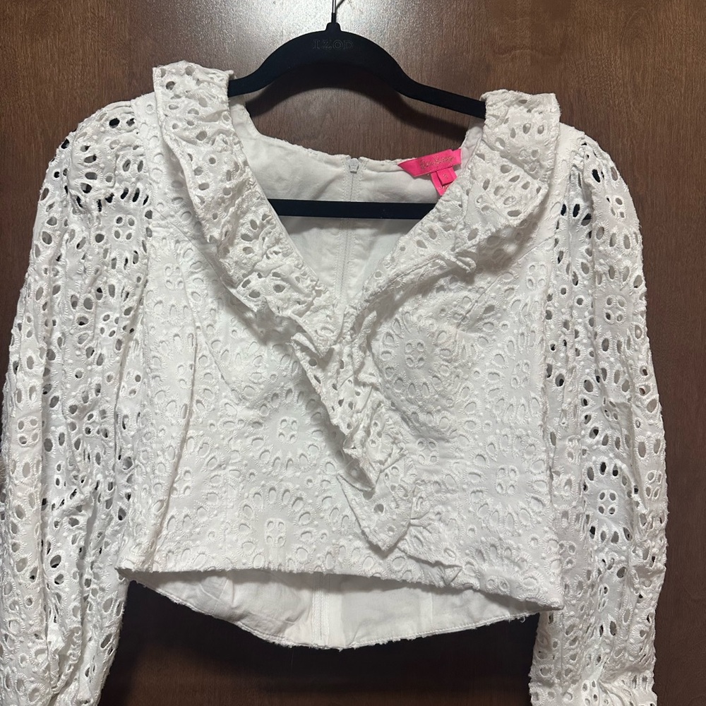 Lilly Pullitzer White Top/Skirt Set